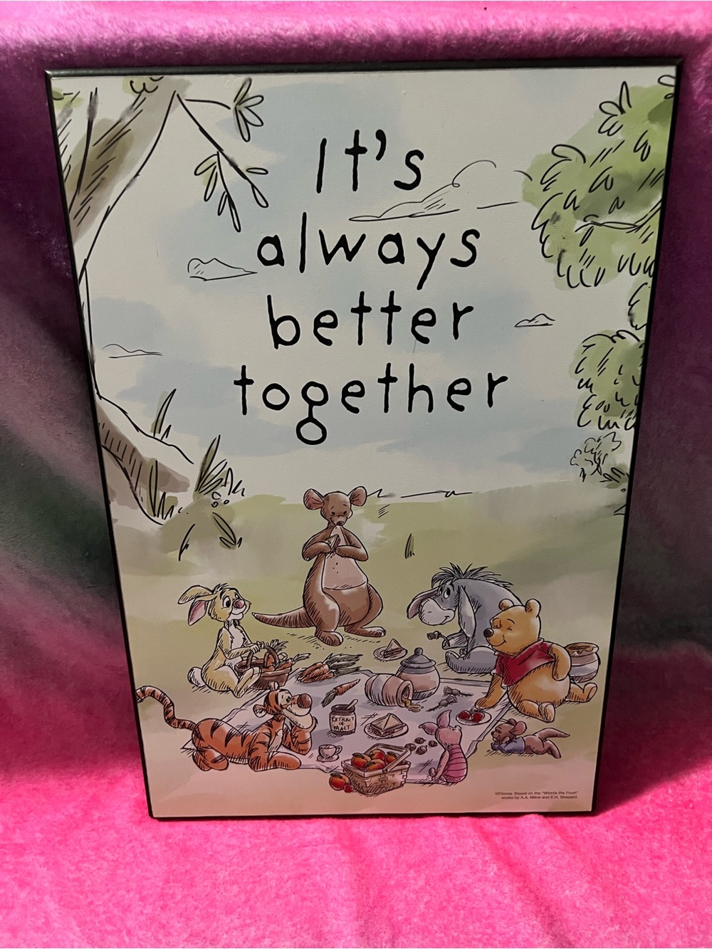Winnie the Pooh "It's Always Better Together" Wall Art